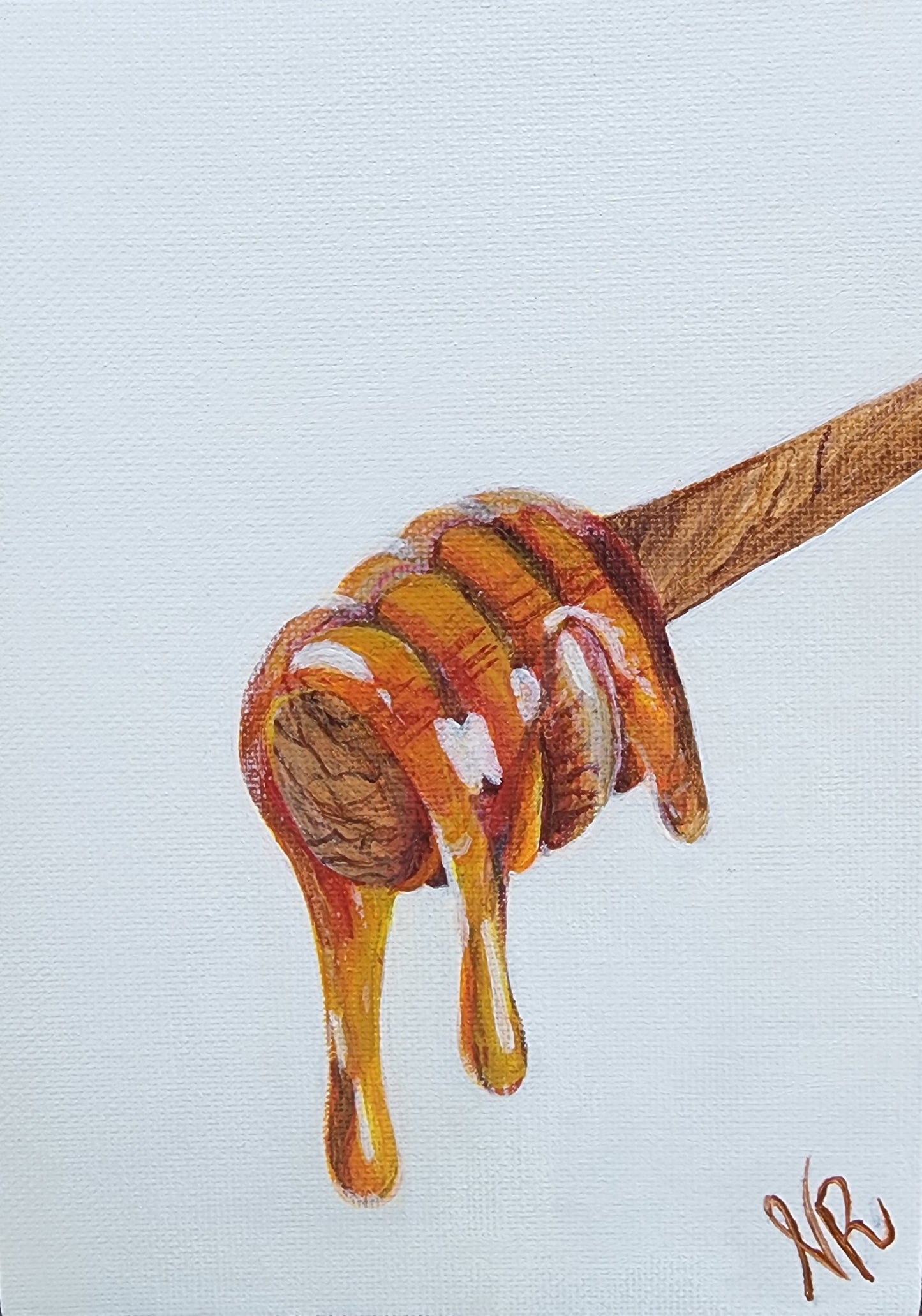 Golden Drip - Original Painting