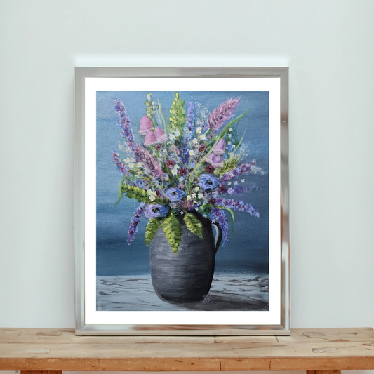 Spring Bouquet in Pitcher - Print