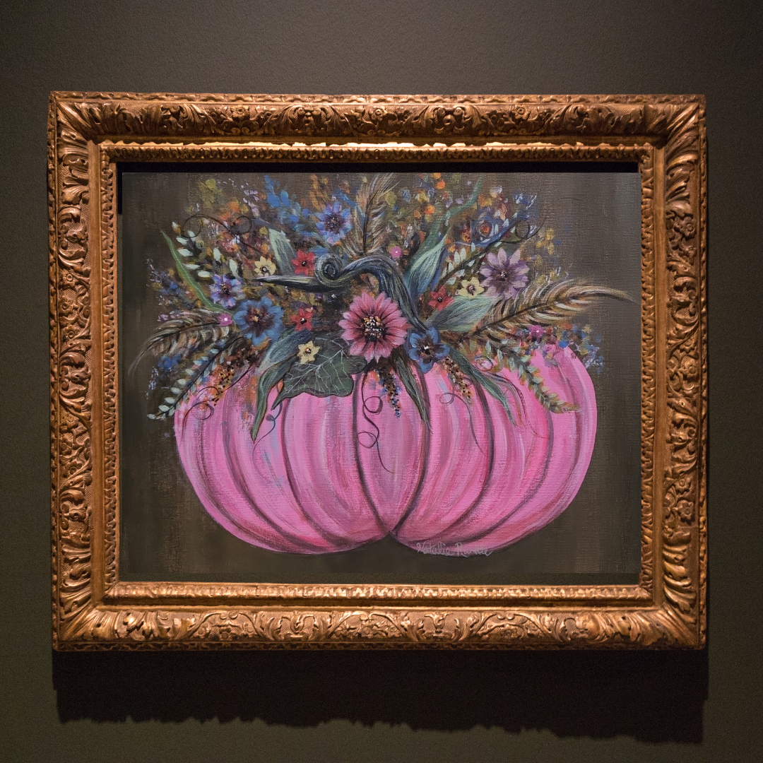 Pink Fall Pumpkin - Print