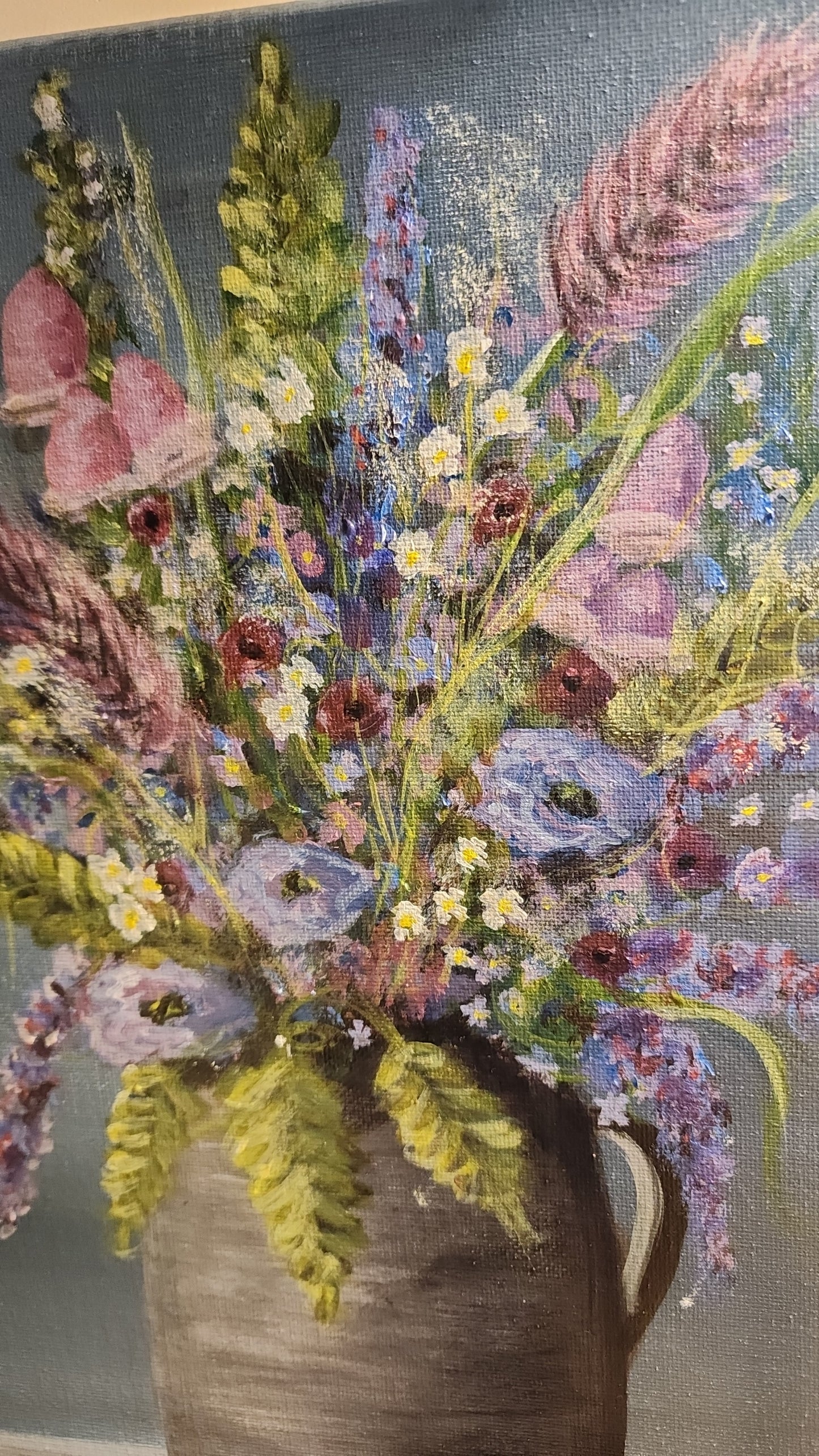 Spring Bouquet in Pitcher - Original Painting