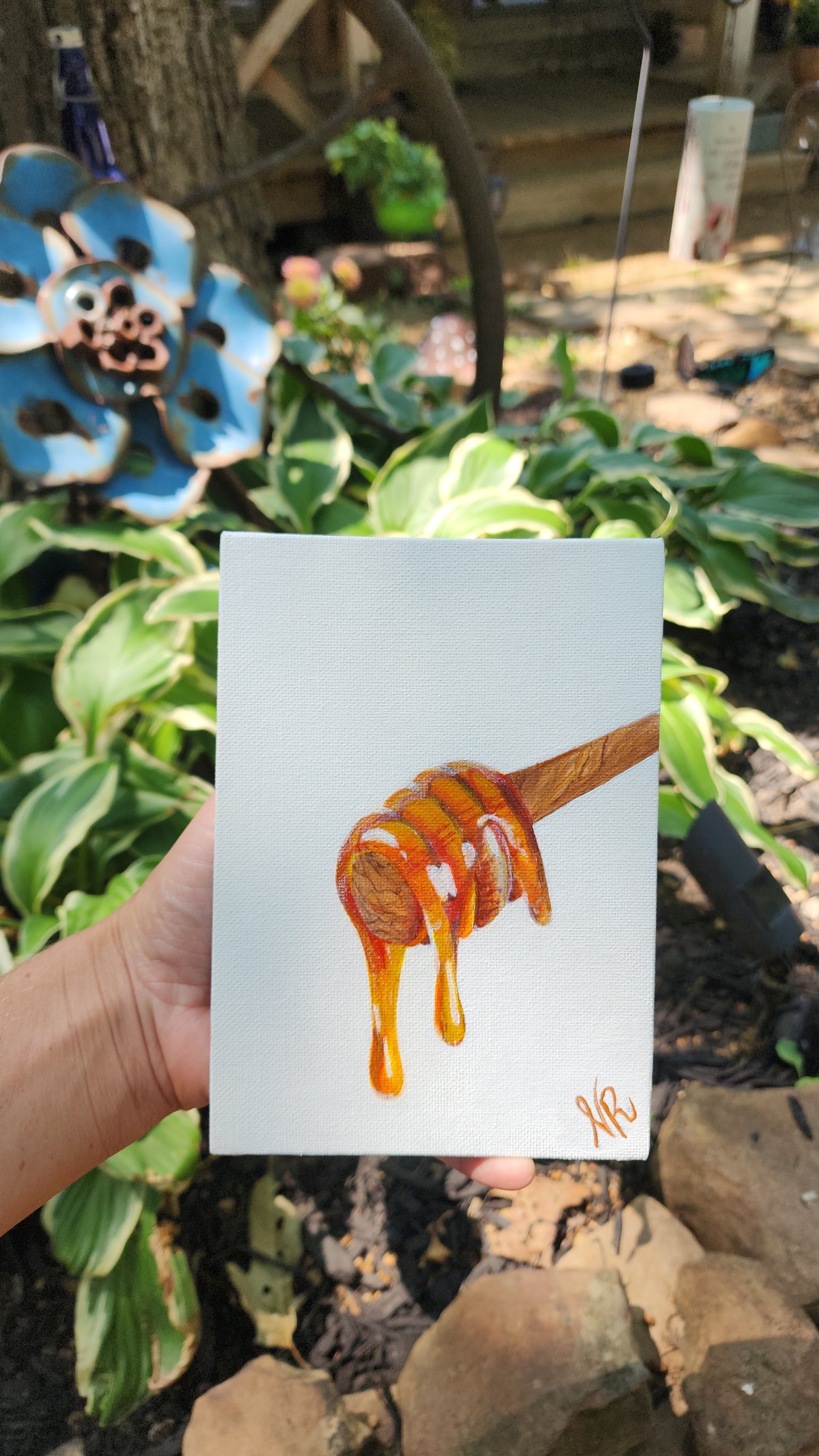 Golden Drip - Original Painting