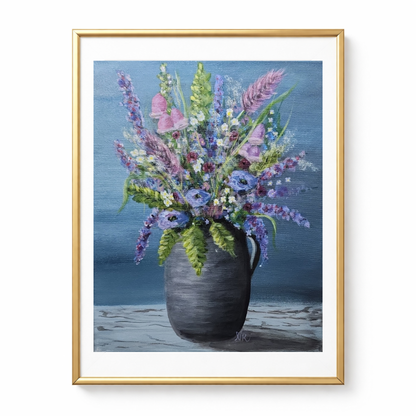 Spring Bouquet in Pitcher - Print