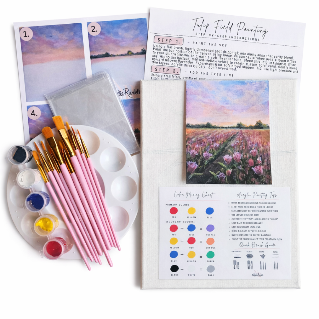 Tulip Field Art Kit - Designed by Natalie Runkle Art