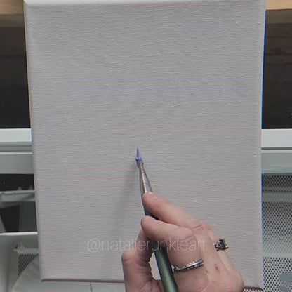 Personalized Hydrangea Flour Sack Towel - Hand Painted Design by Natalie Runkle