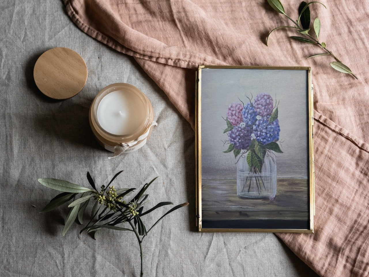 Hydrangea Arrangement - Print